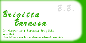 brigitta barassa business card